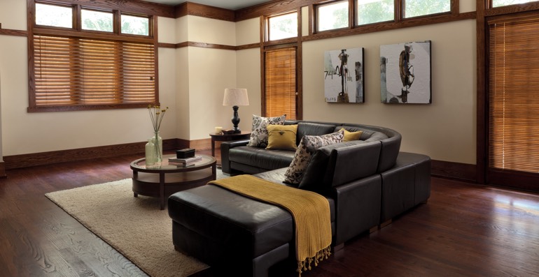 Indianapolis hardwood floor and blinds